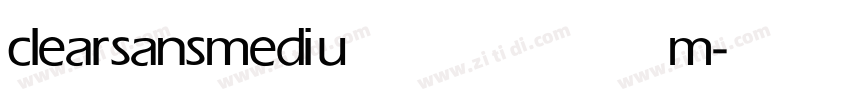 clearsans medium字体转换